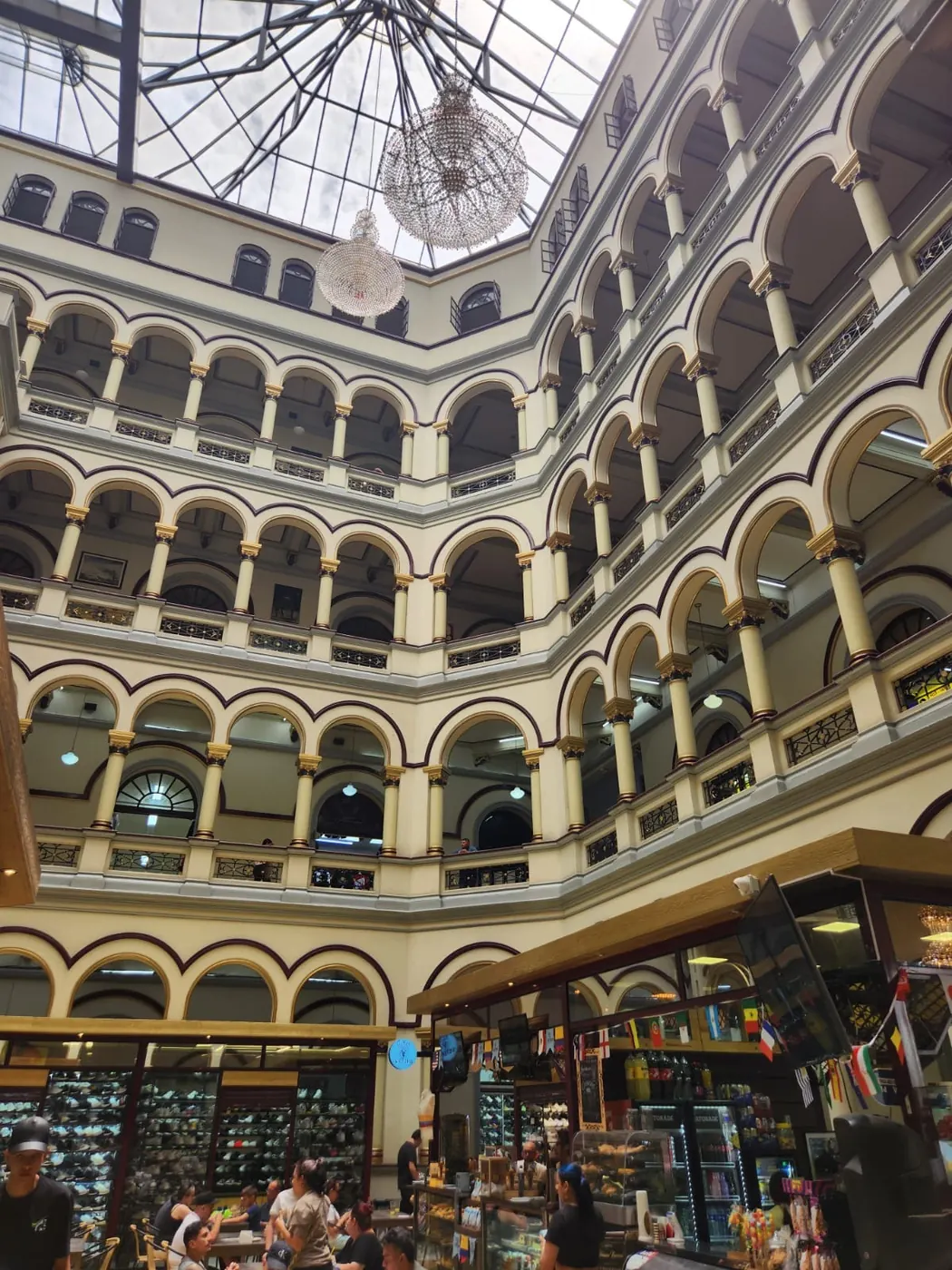 The Palacio Nacional atrium, a stop on the downtown tour